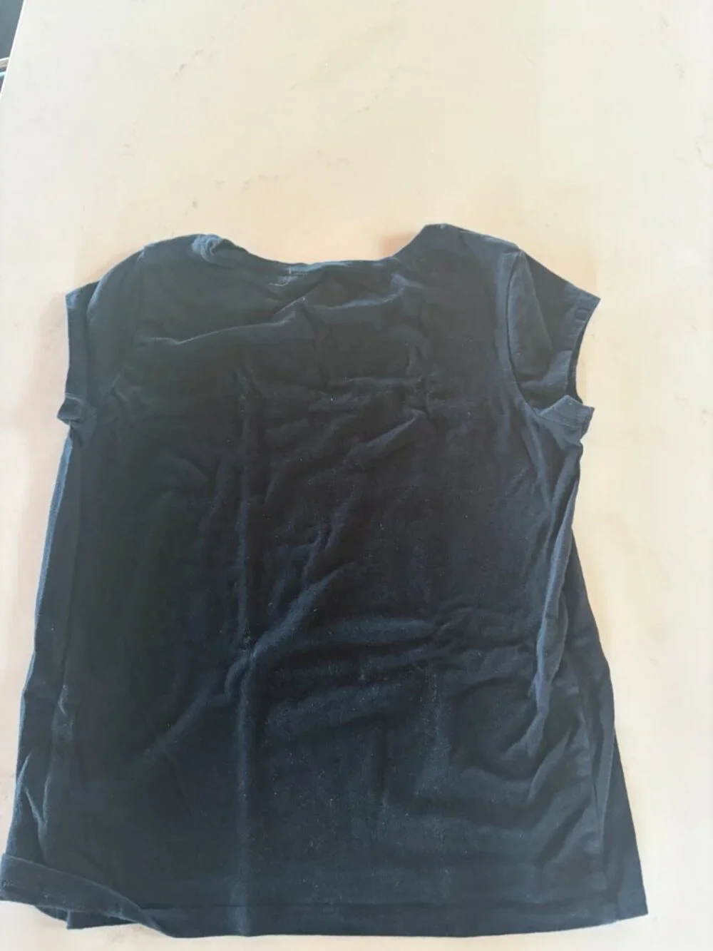 The Children’s Place Girls Black Basic Tee XL 14 100% Cotton